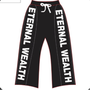 EW BLACK NYLON PANTS
